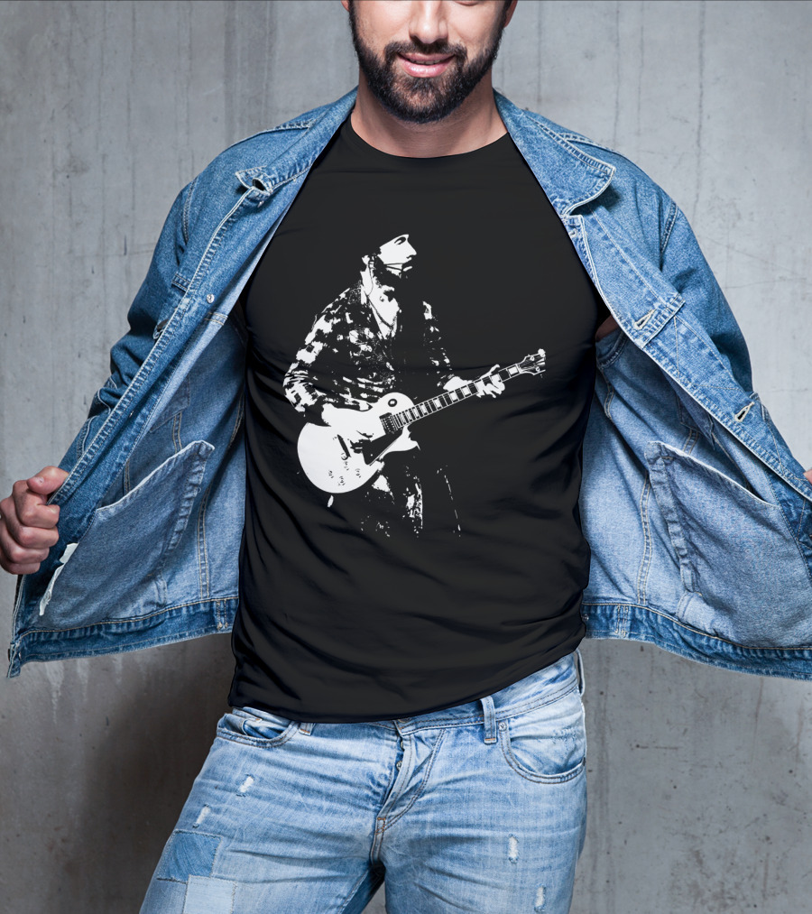 Mens Guitar Player Iconic Style Les Paul T-Shirt