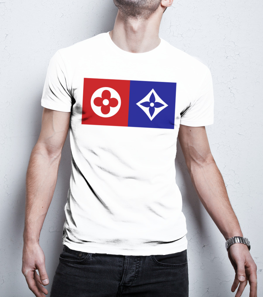 Best Dual Icon Flower Emblems T-Shirt