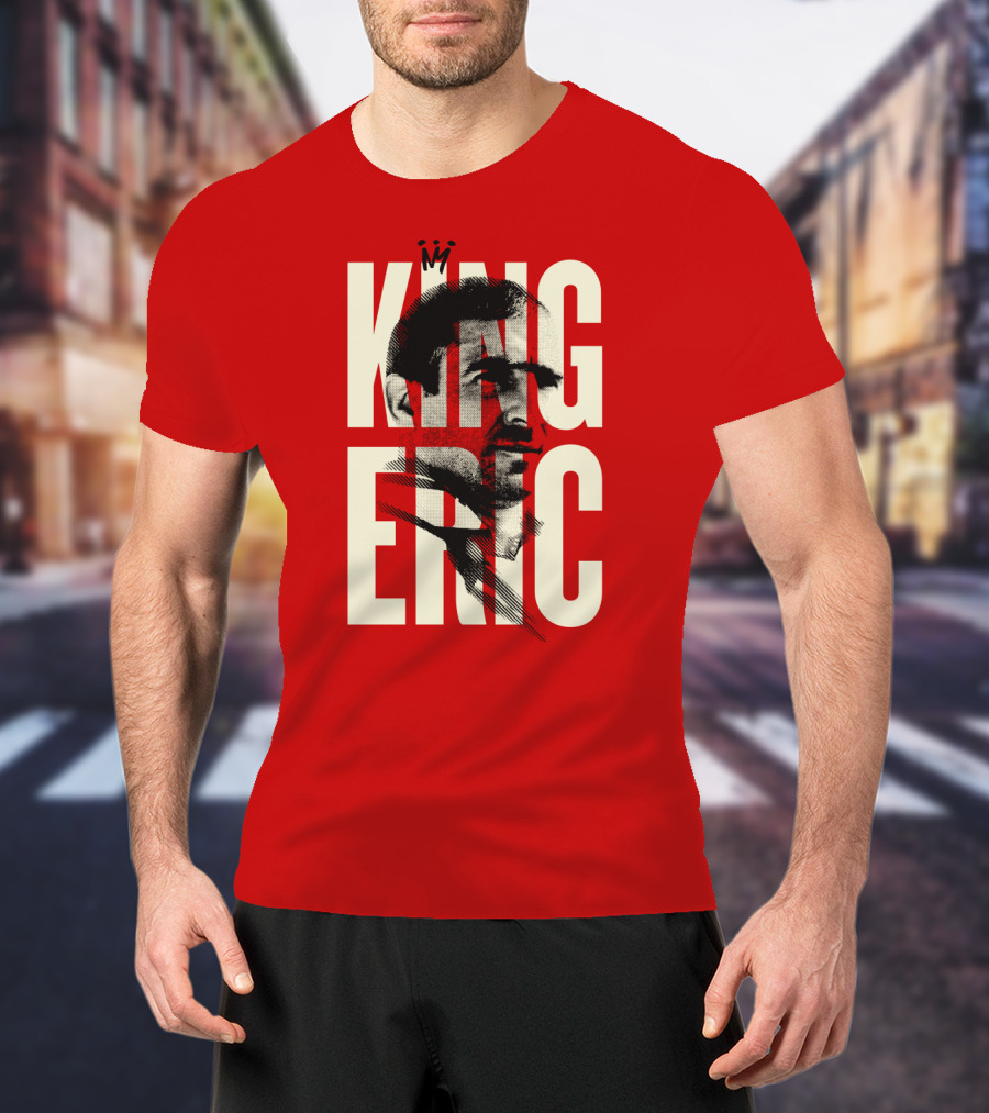 King Eric Legend Footballer Icon Red Majesty T-Shirt