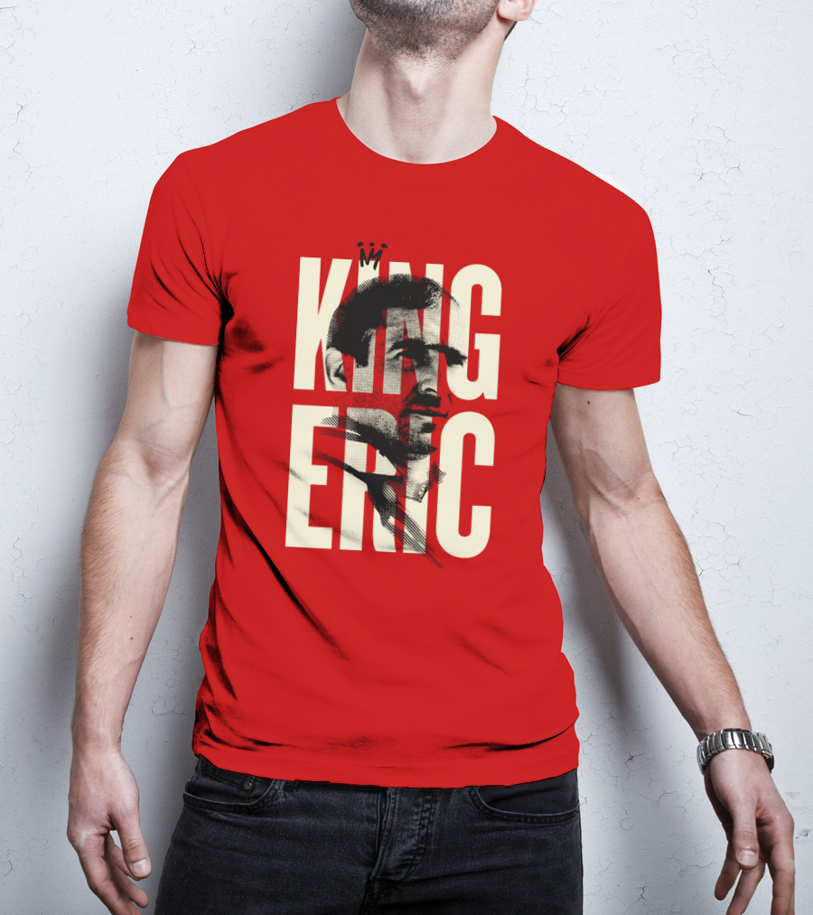 King Eric Legend Footballer Icon Red Majesty T-Shirt
