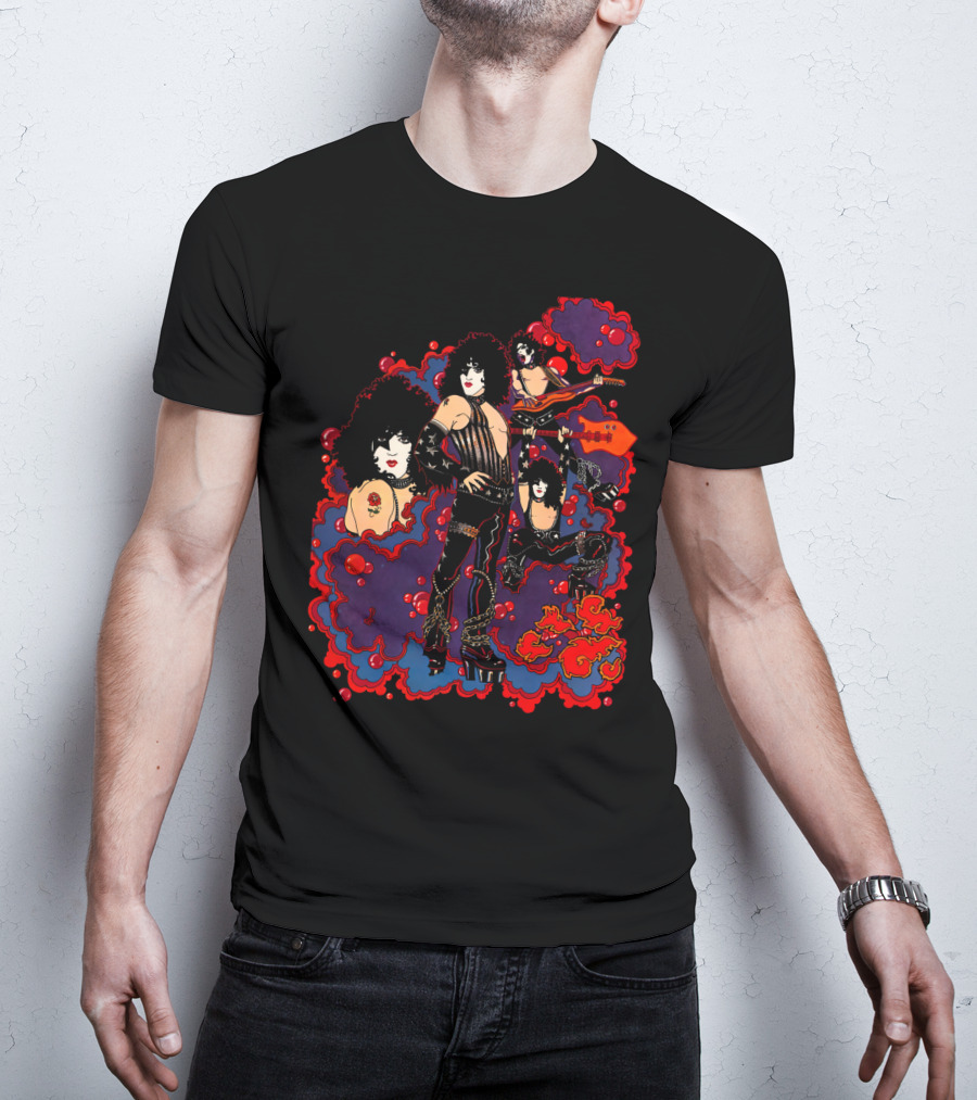 PS1 Solo Paul Stanley Kiss Retro Comic T-Shirt