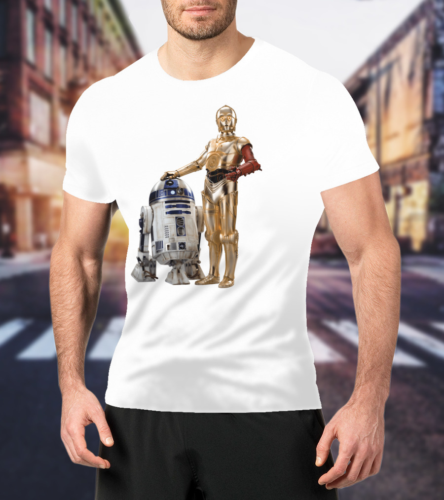 Star Wars R2-D2 C-3PO Transparent T-Shirt