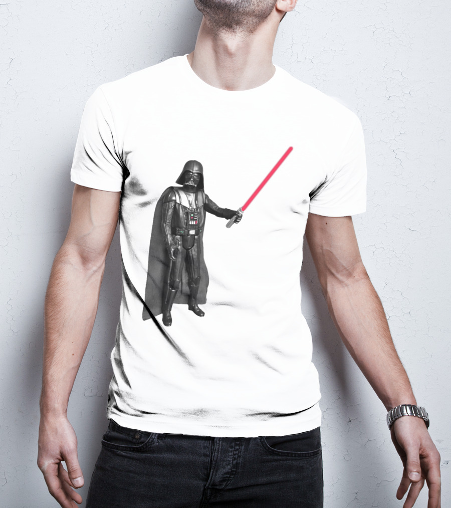 Darth Vader Star Wars Transparent Red Lightsaber Iconic Character T-Shirt