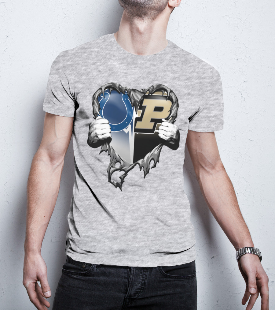 Colts Purdue Heart Revealed T-Shirt