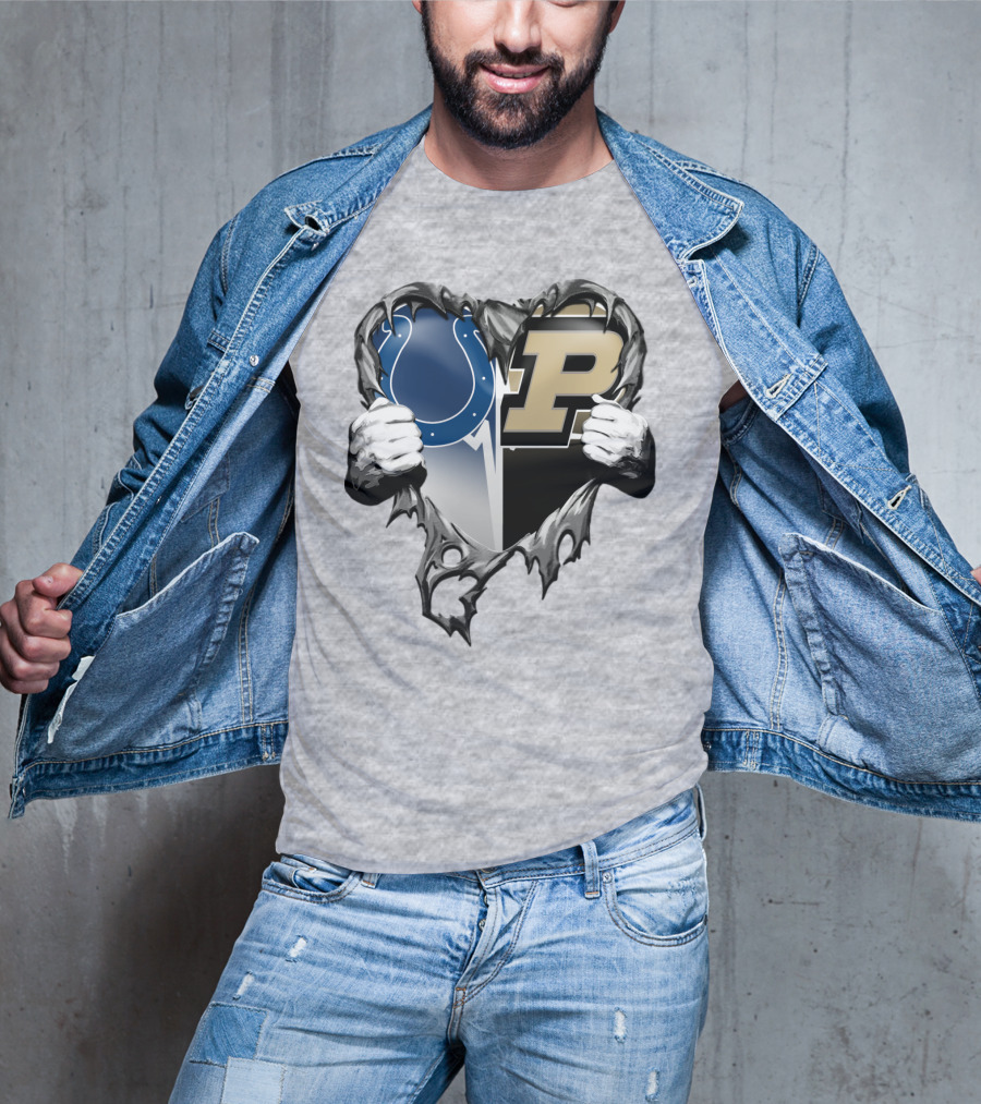 Colts Purdue Heart Revealed T-Shirt
