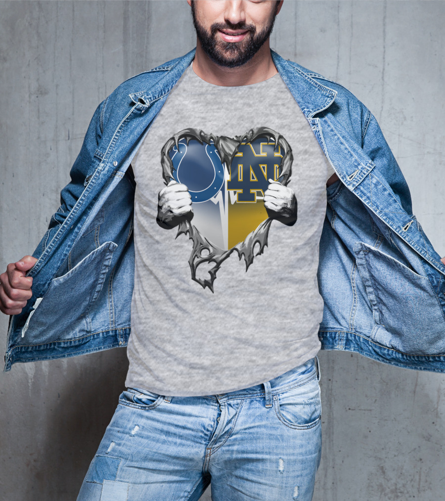 Colts Notre Dame Heart T-Shirt