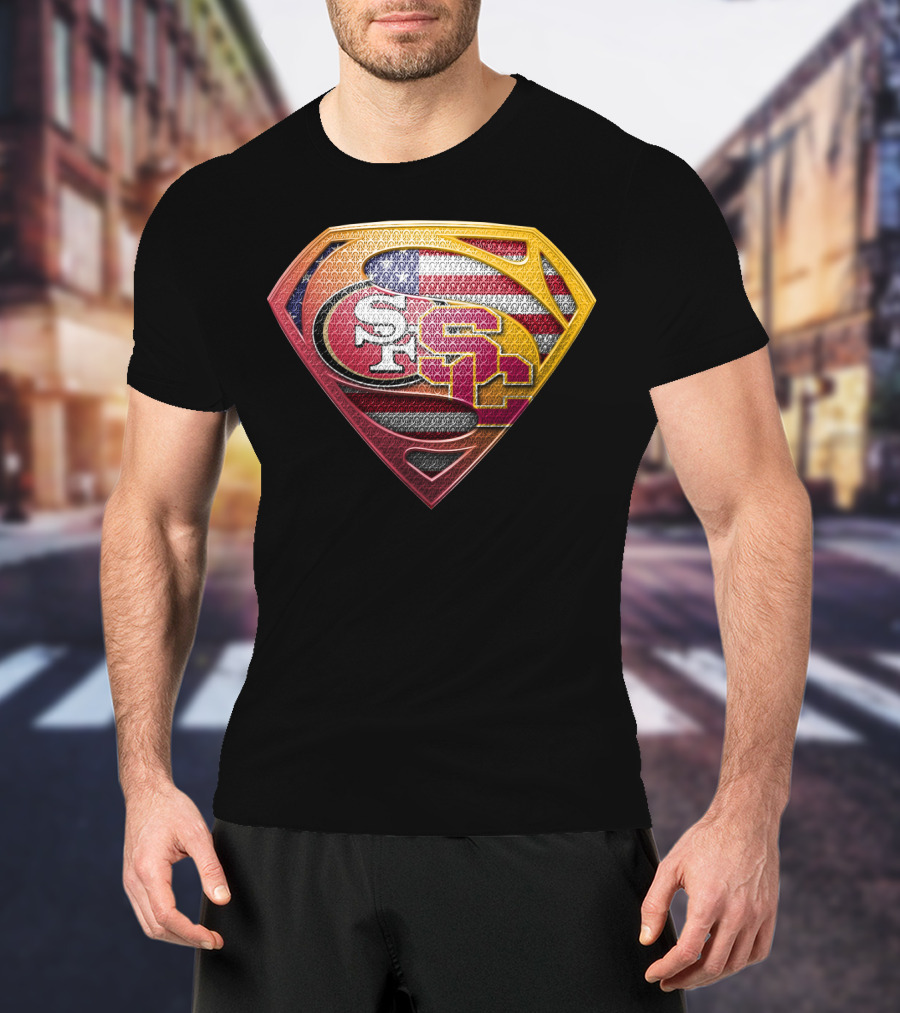 Sf Usc Super Shield United States Flag T-Shirt