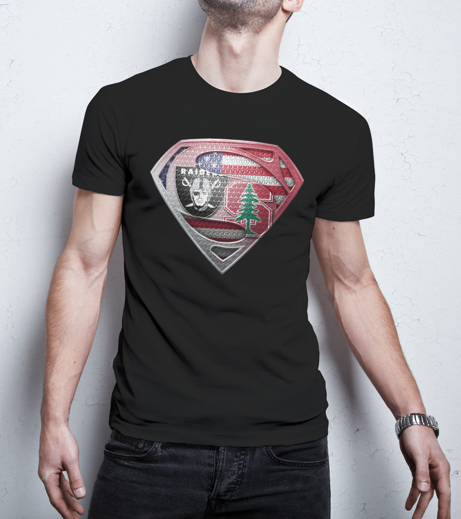 Raiders Stanford Lebanon Usa Superman T-Shirt