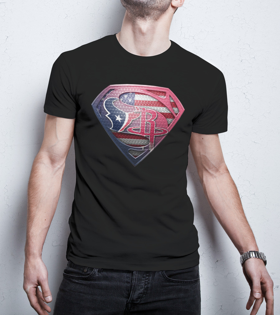 Texas Superhero American Flag T-Shirt