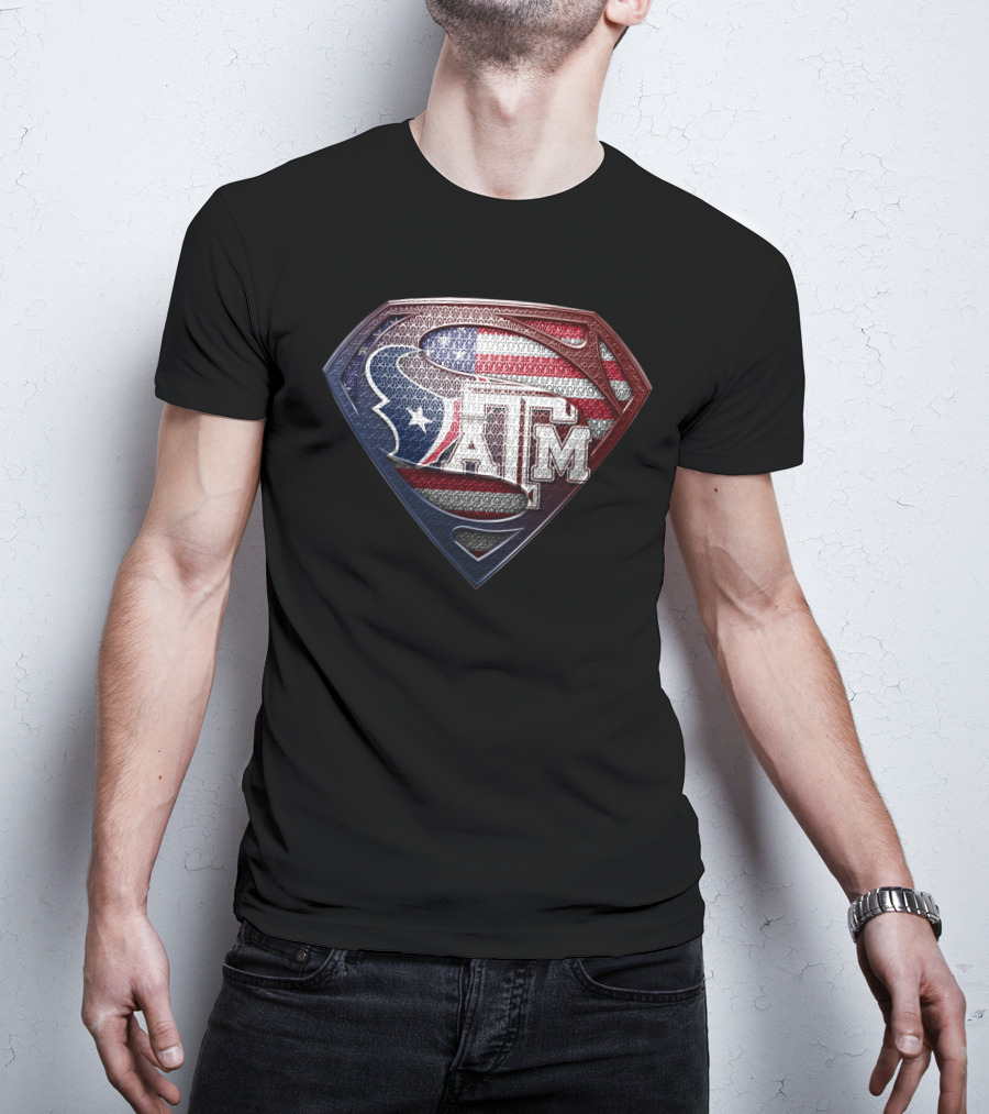 Houston Texans Texas A&M Usa Super Shield Sspus122 T-Shirt