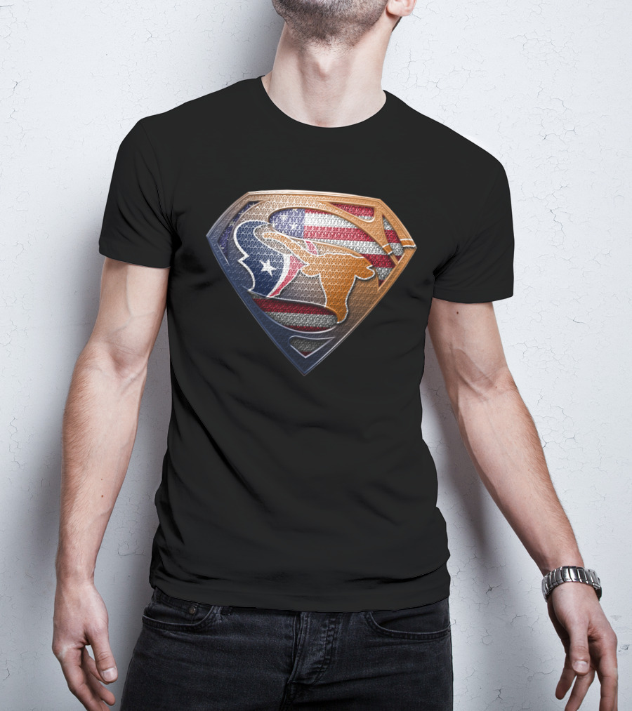 Texas Flag Bull Super Symbol Usa T-Shirt