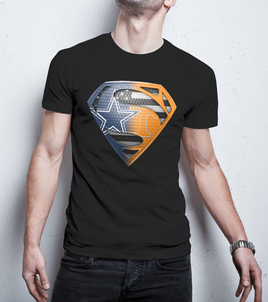 Dallas Cowboys Superman Tennessee Vols T-Shirt