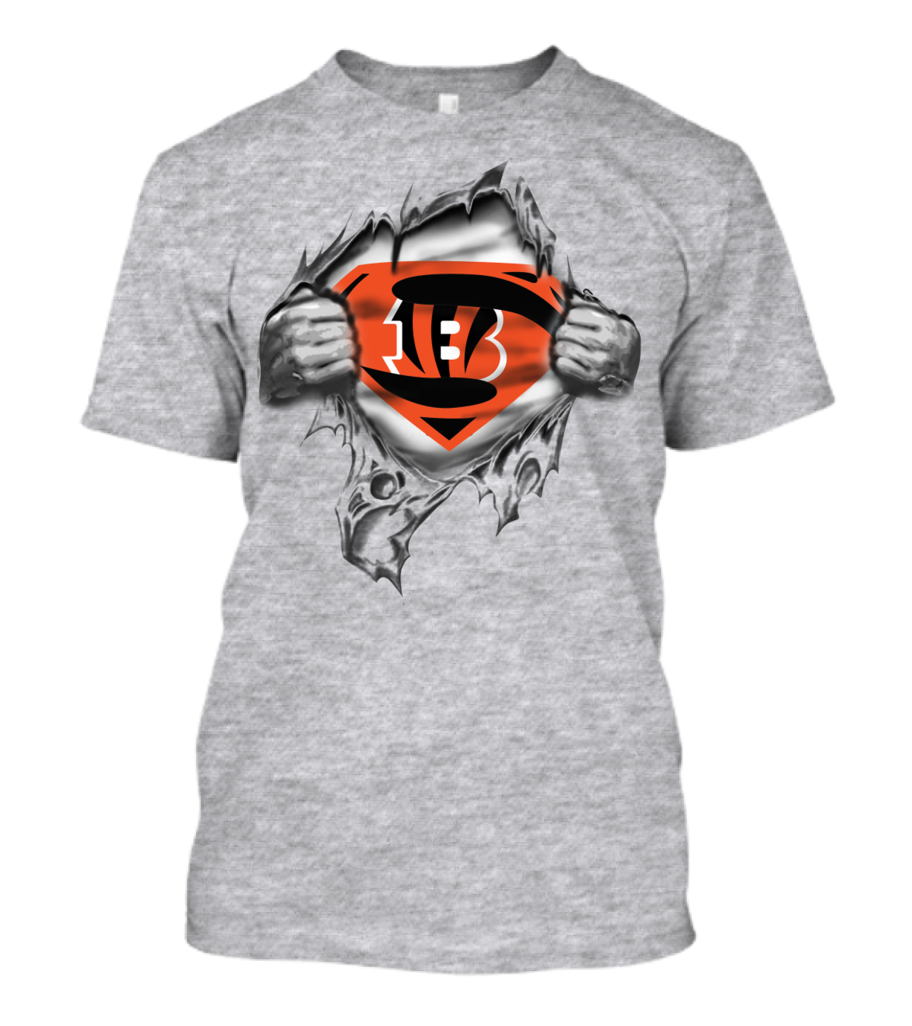 Cincinnati Bengals Superhero Logo Mashup T-Shirt
