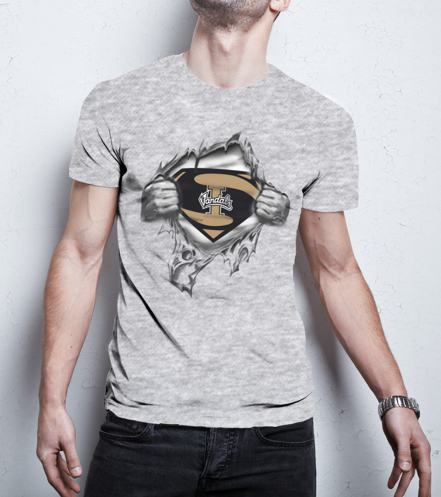 Vandals Super Logo Silver Tearing Hands T-Shirt