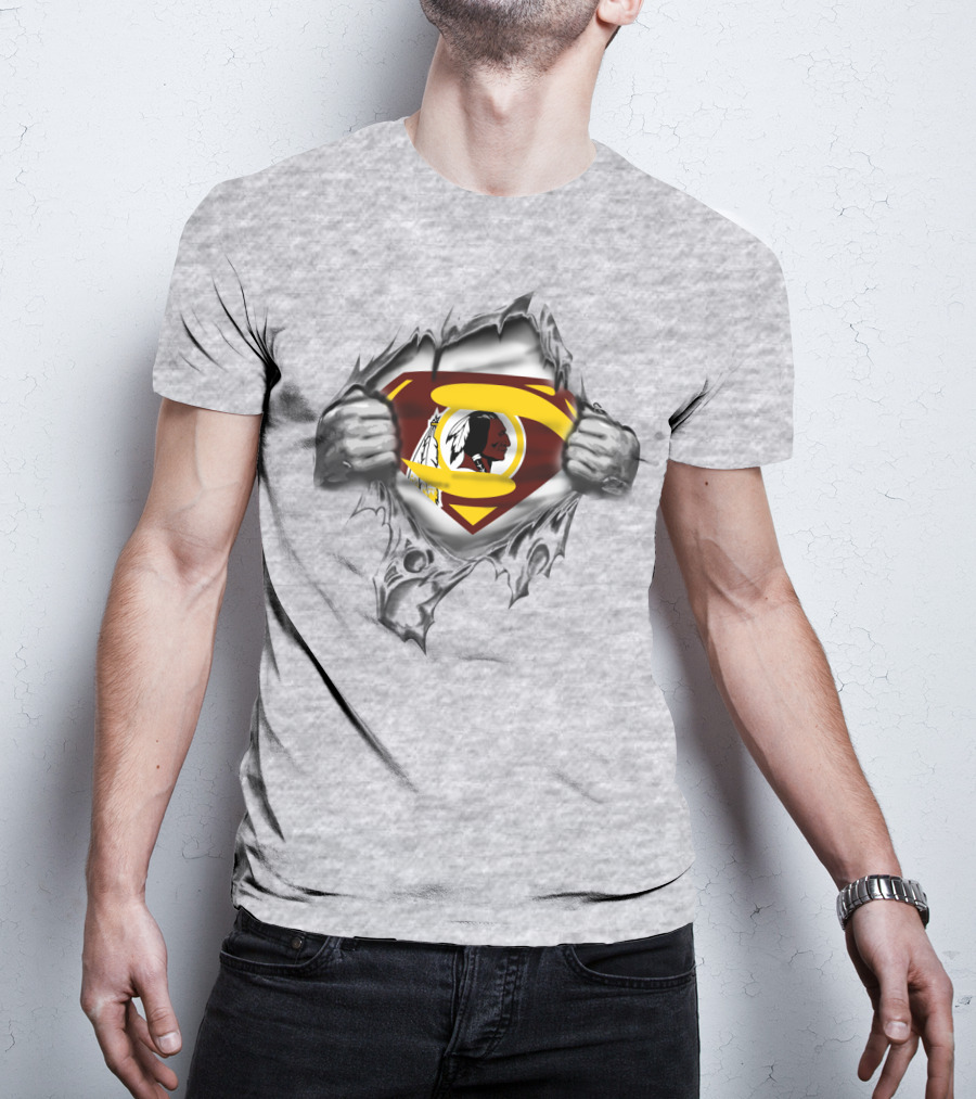 Superman Washington Redskins Logo Fusion Spmxa111 T-Shirt