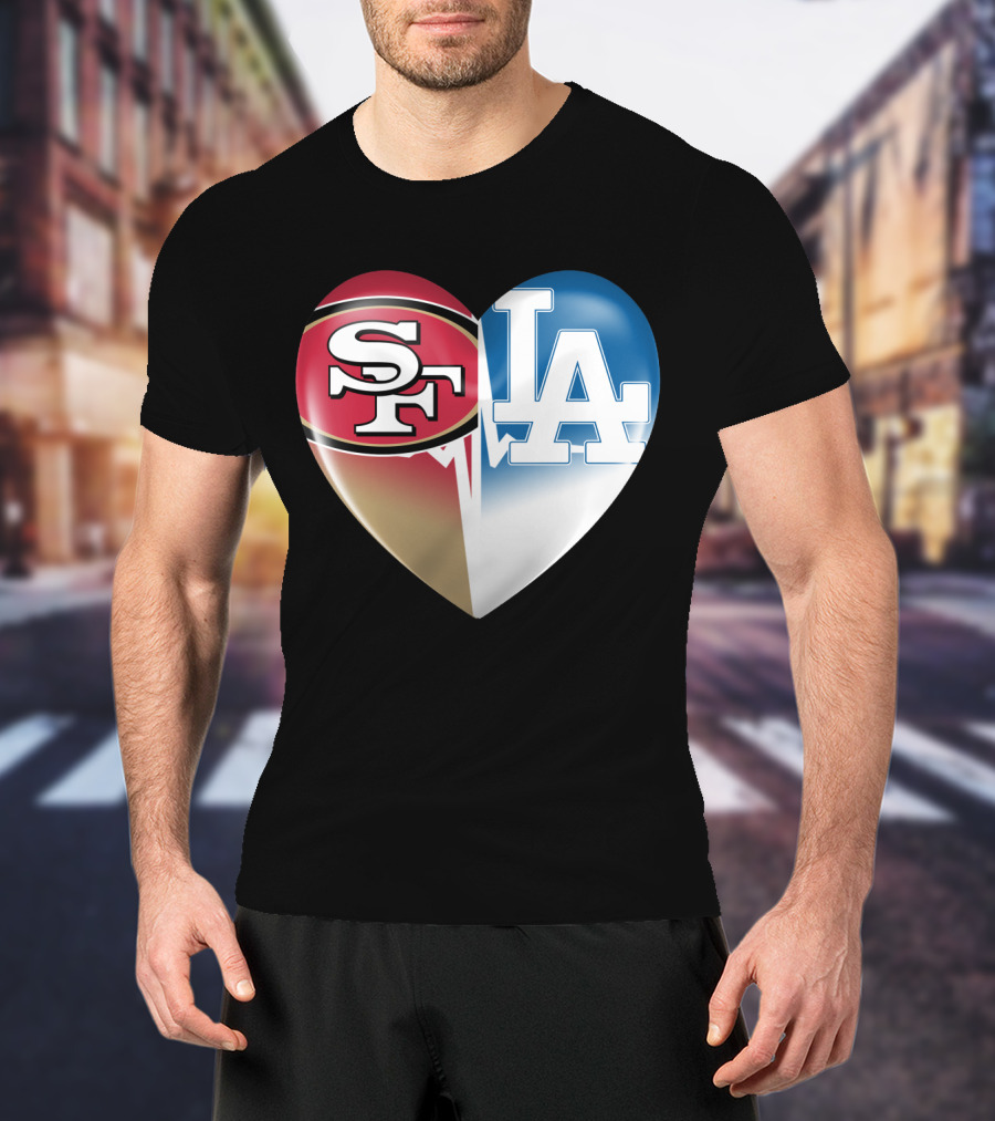 SF LA Heartbeat Rivalry T-Shirt