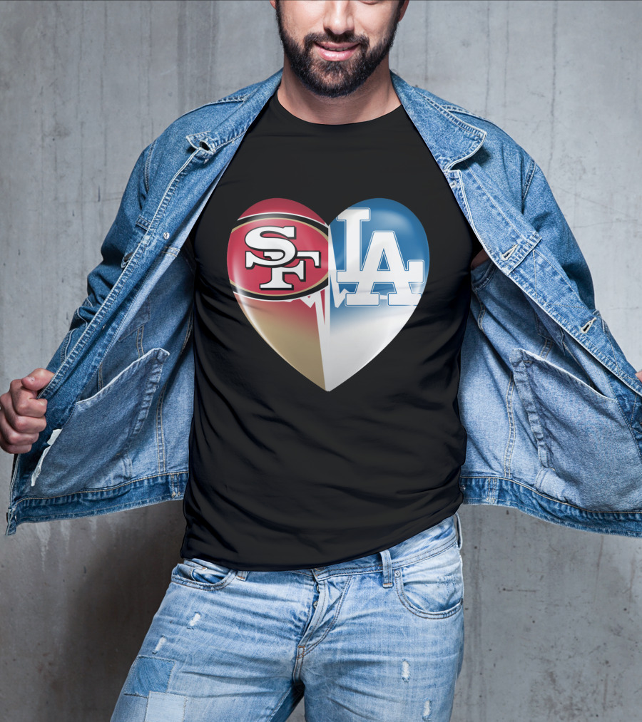 SF LA Heartbeat Rivalry T-Shirt
