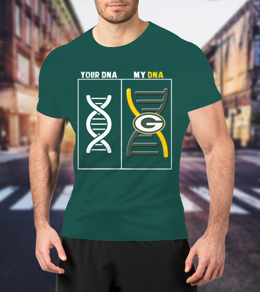Green Bay Packers Your Dna My Dna T-Shirt