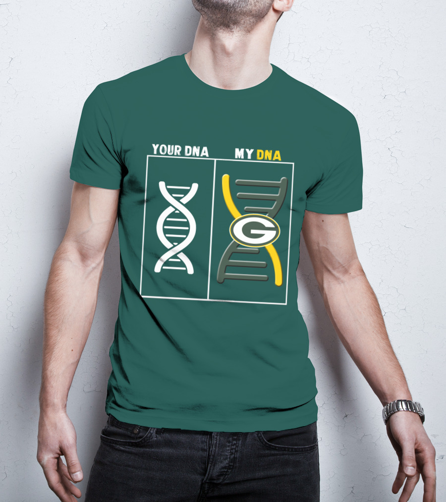 Green Bay Packers Your Dna My Dna T-Shirt