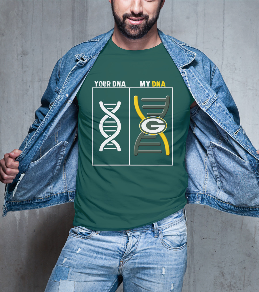 Green Bay Packers Your Dna My Dna T-Shirt
