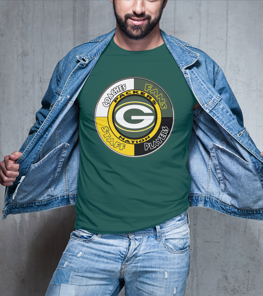 Packers Nation Coaches Fans Staff Players Green Bay Packers T-Shirt