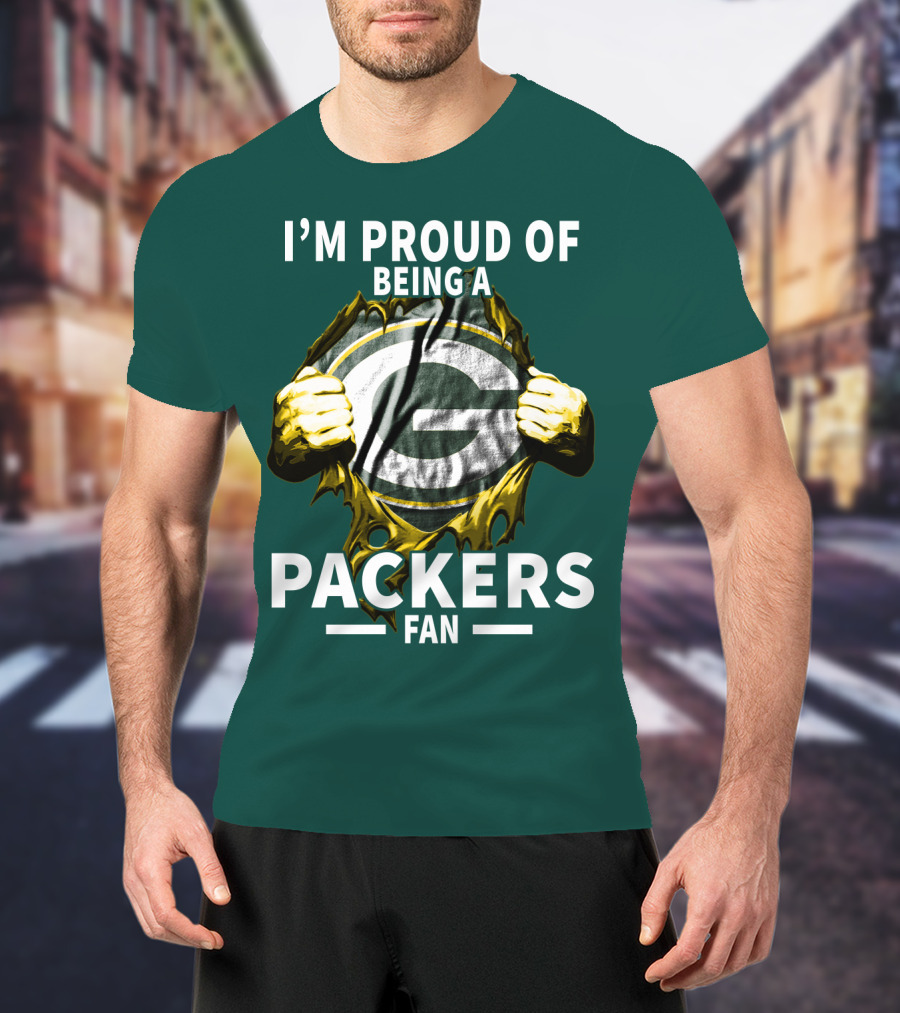 I'm Proud Of Being A Packers Fan T-Shirt