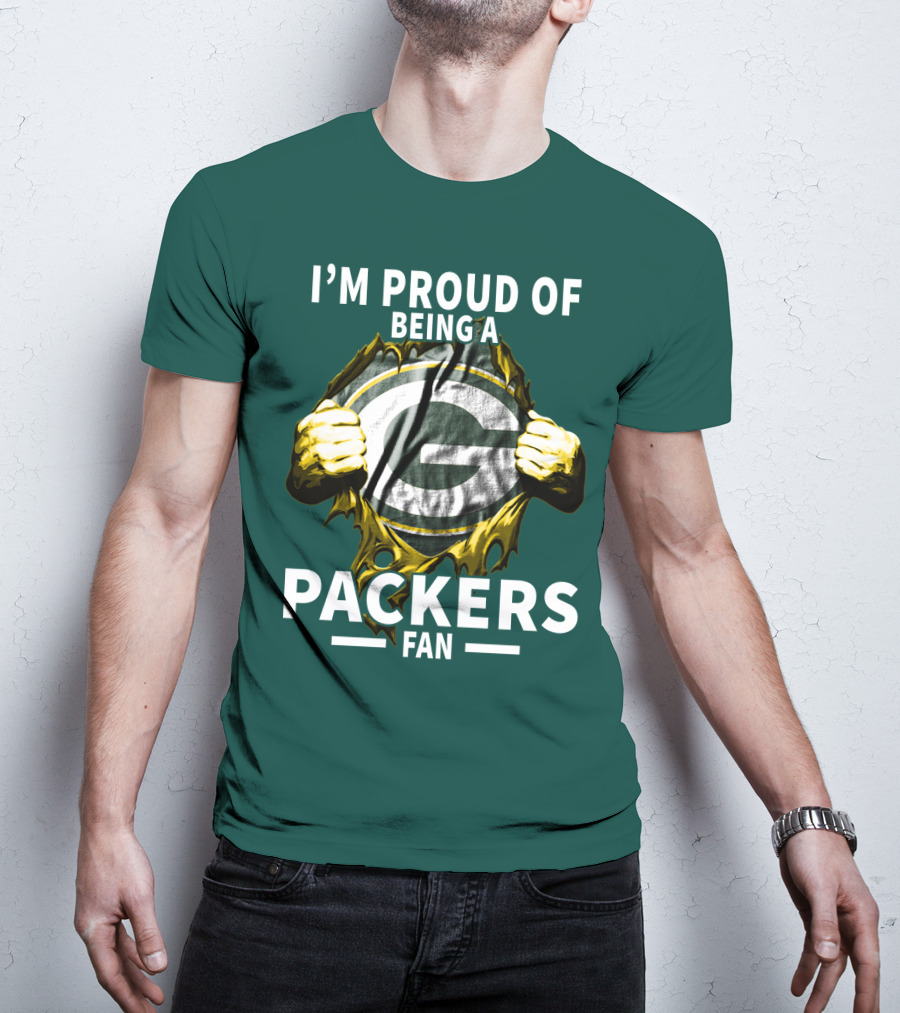 I'm Proud Of Being A Packers Fan T-Shirt