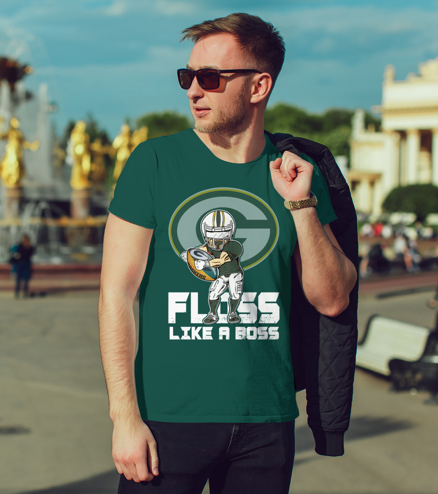 Green Bay Packers Floss Like A Boss T-Shirt