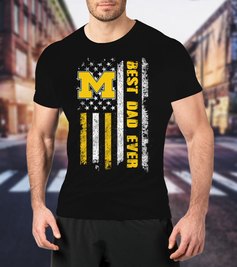 M Flag Best Dad Ever Evd 099 T-Shirt