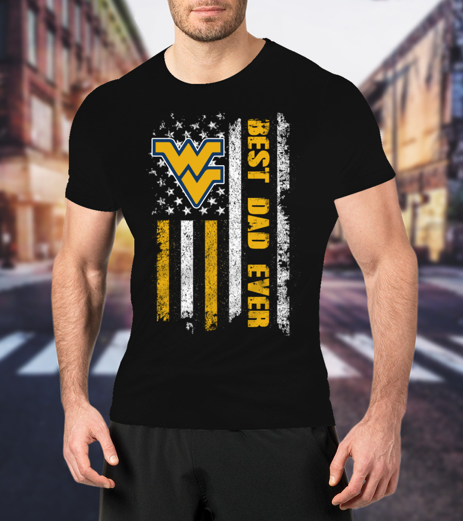 Wv Best Dad Ever American Flag Evd 072 T-Shirt