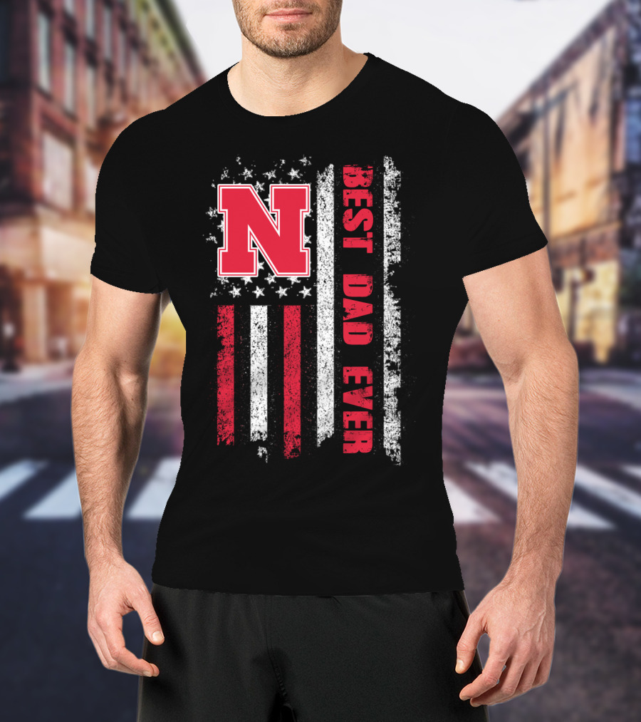 N Best Dad Ever American Flag Evd 054 T-Shirt