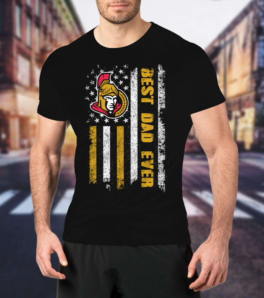 Ottawa Senators Best Dad Ever Evd T-Shirt