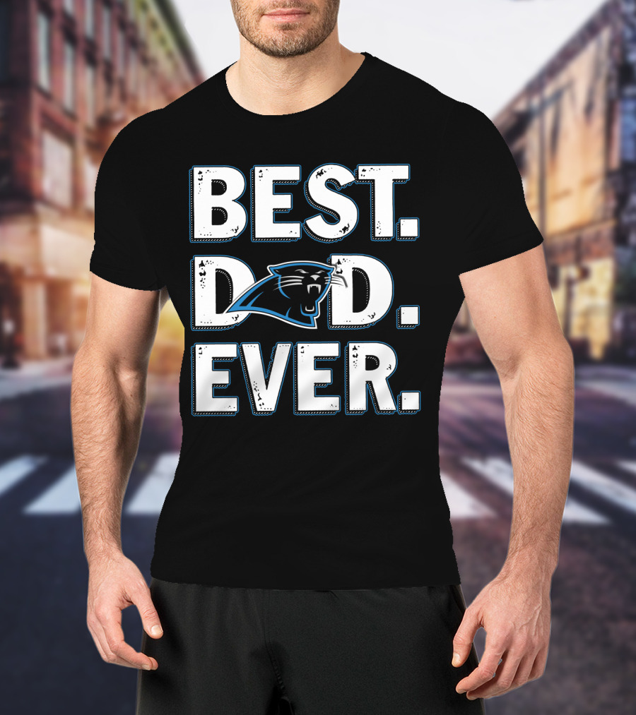 Best Dad Ever Carolina Panthers T-Shirt