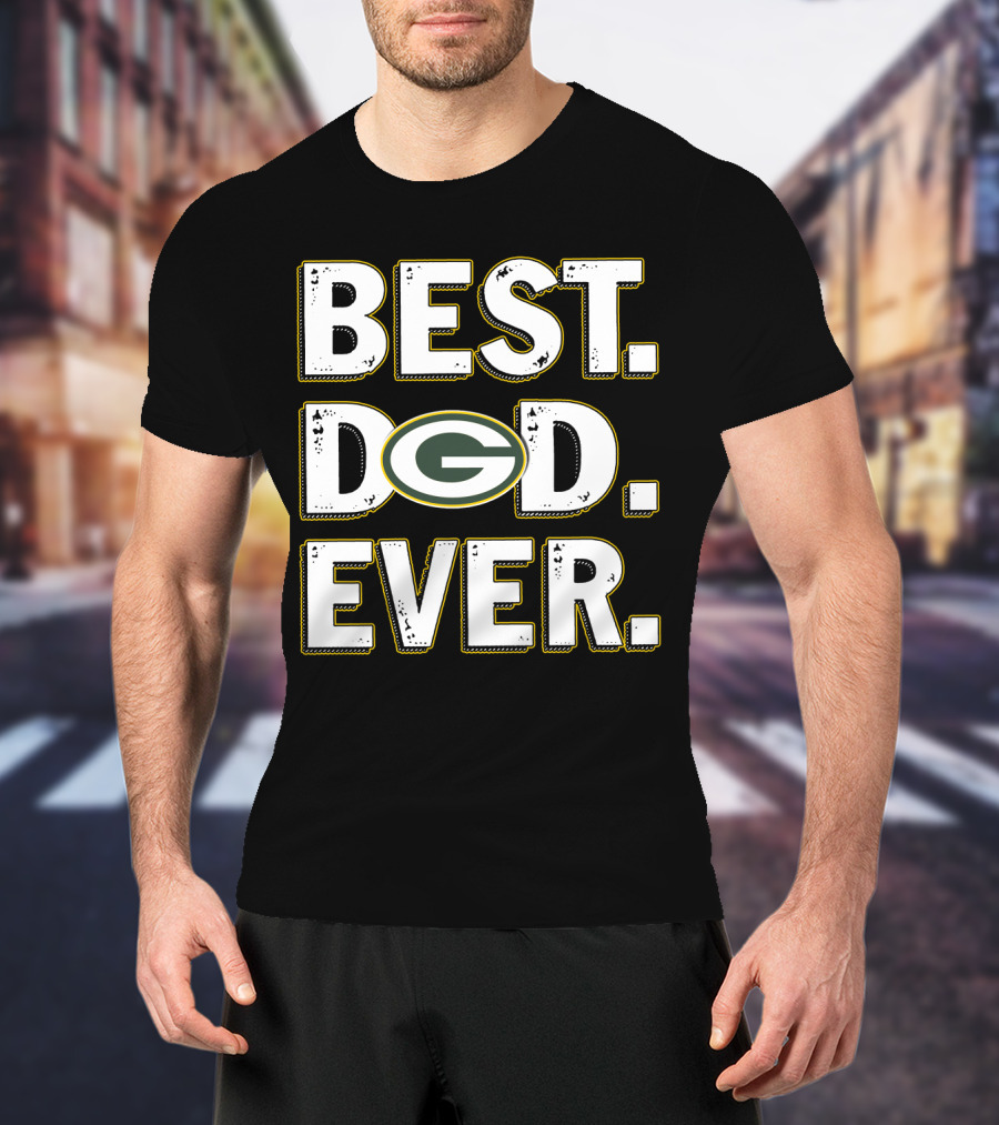 Best Dad Ever Green Bay Packers T-Shirt