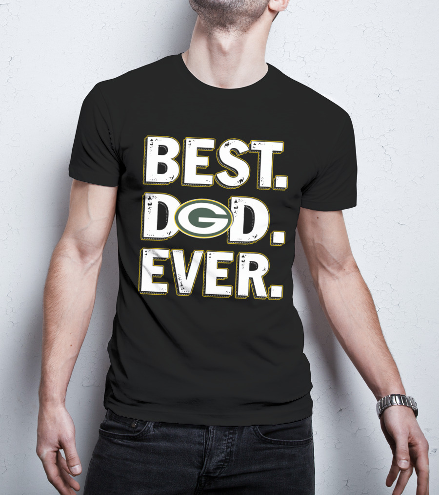 Best Dad Ever Green Bay Packers T-Shirt