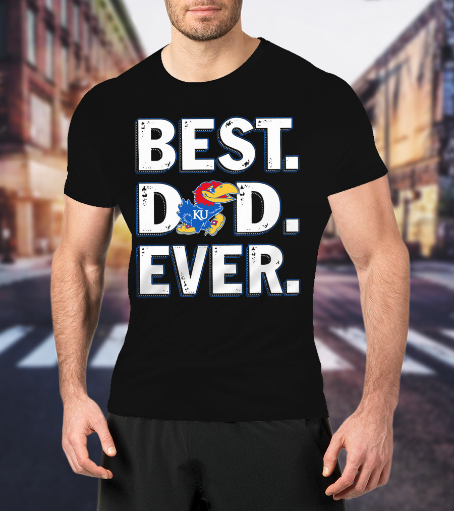Best Dad Ever Ku Jayhawks T-Shirt