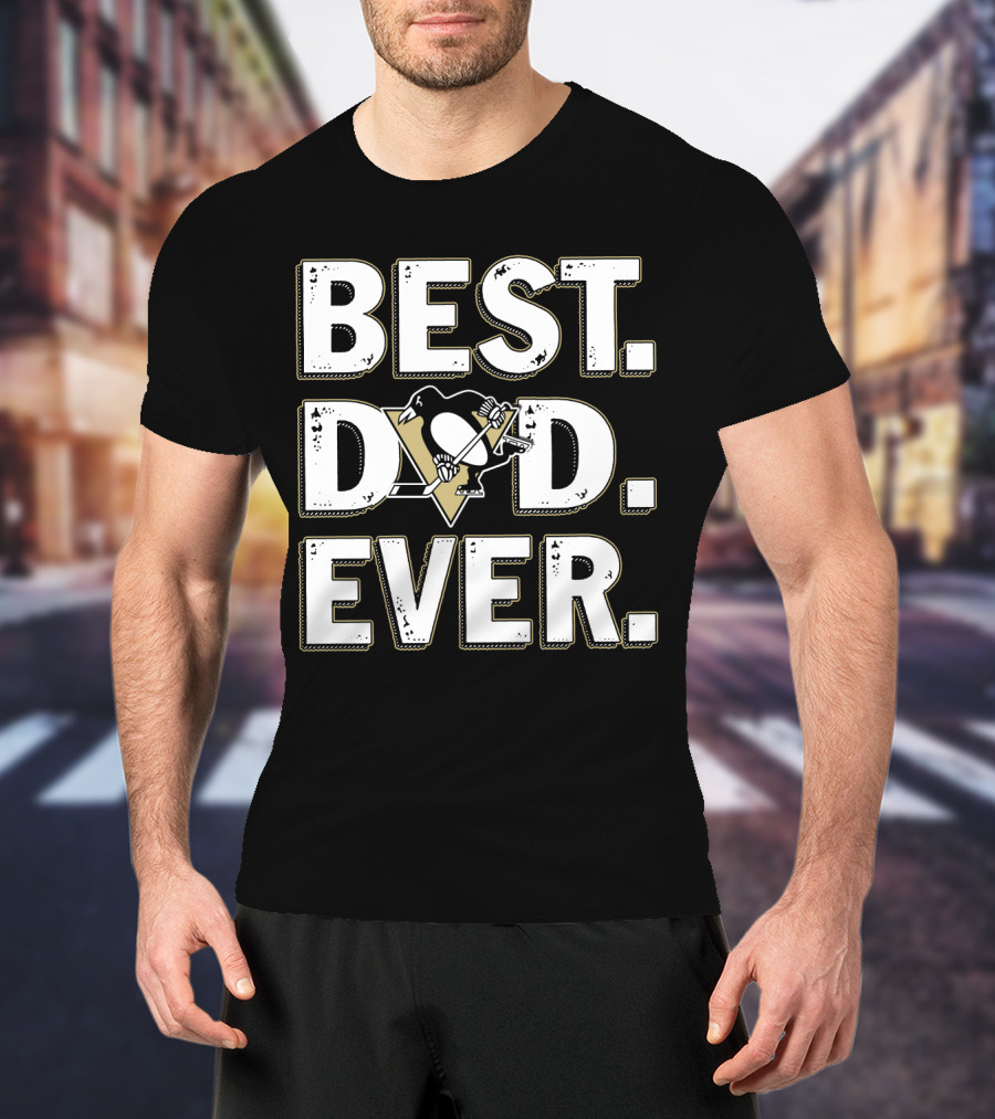 Best Dad Ever Pittsburgh Penguins T-Shirt