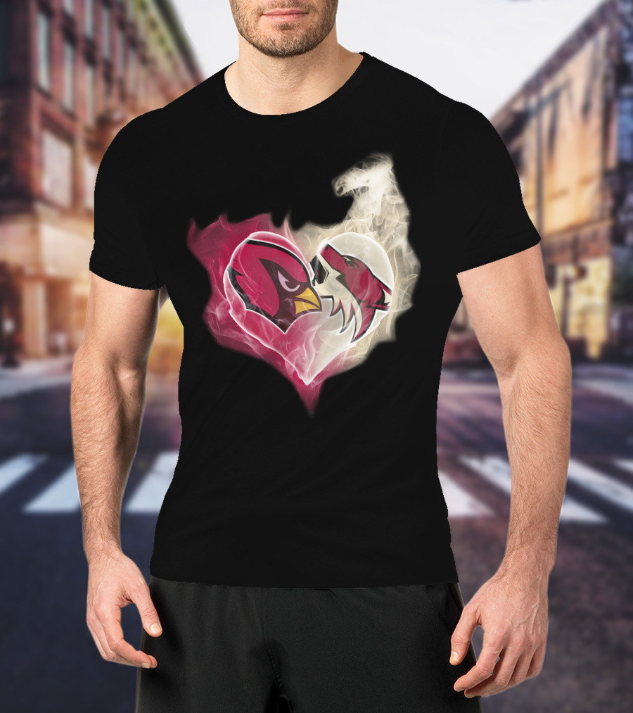 Arizona Cardinal Heart Fusion T-Shirt