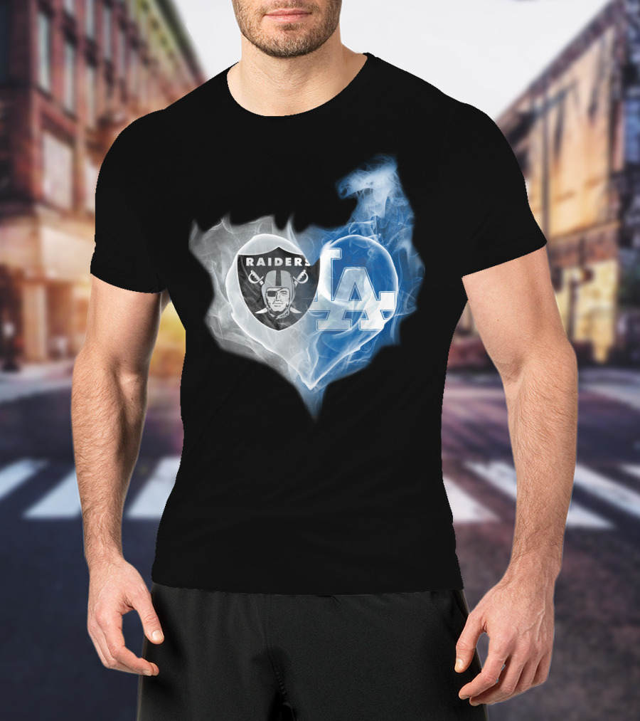 Raiders La Heart Smoke Fusion T-Shirt