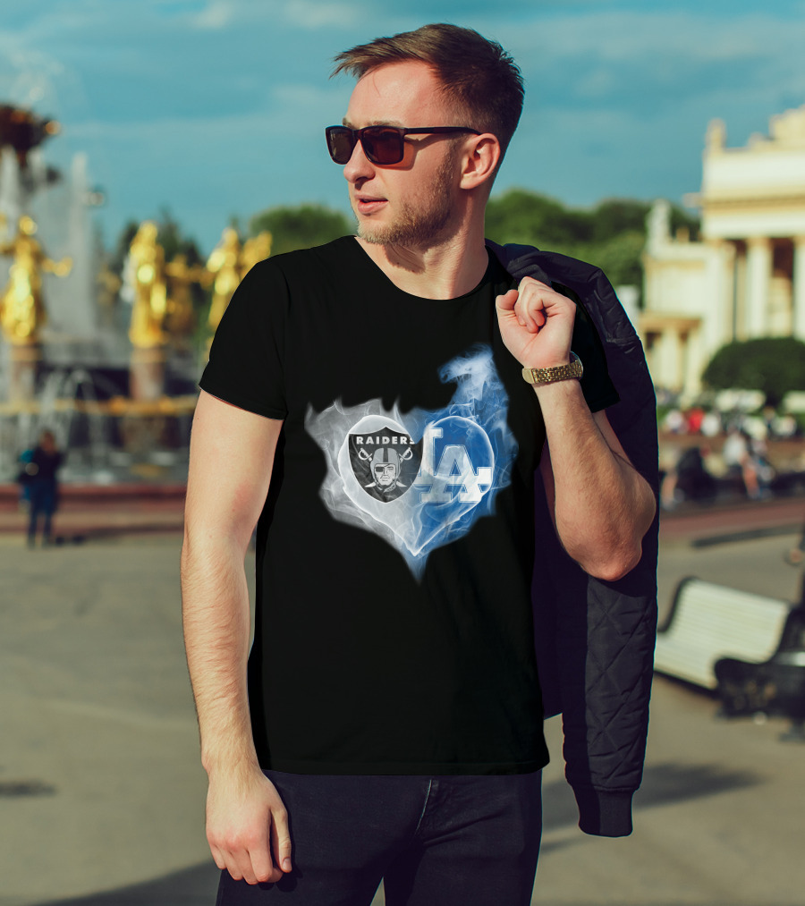 Raiders La Heart Smoke Fusion T-Shirt