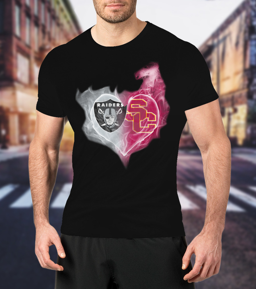 Raiders Sc Heart Fusion T-Shirt