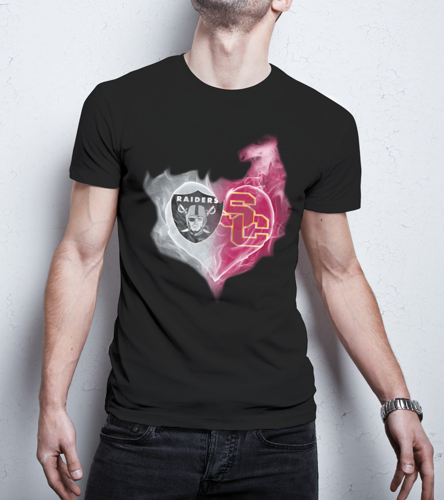 Raiders Sc Heart Fusion T-Shirt