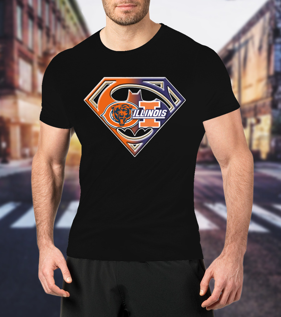 Chicago Bears Illinois Superman T-Shirt
