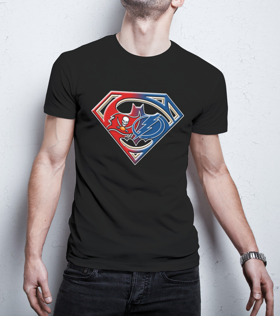 Buccaneers Lightning Superhero Logo Fusion T-Shirt