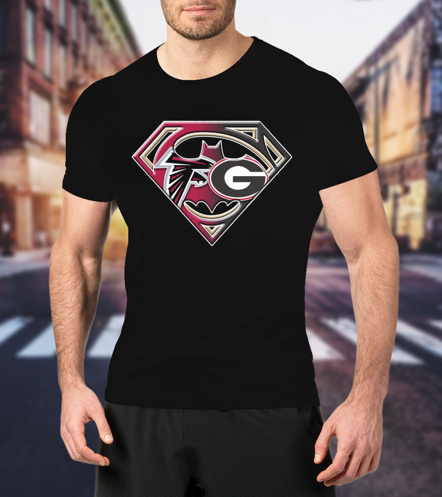 Falcons Georgia Superman Logo Mashup T-Shirt