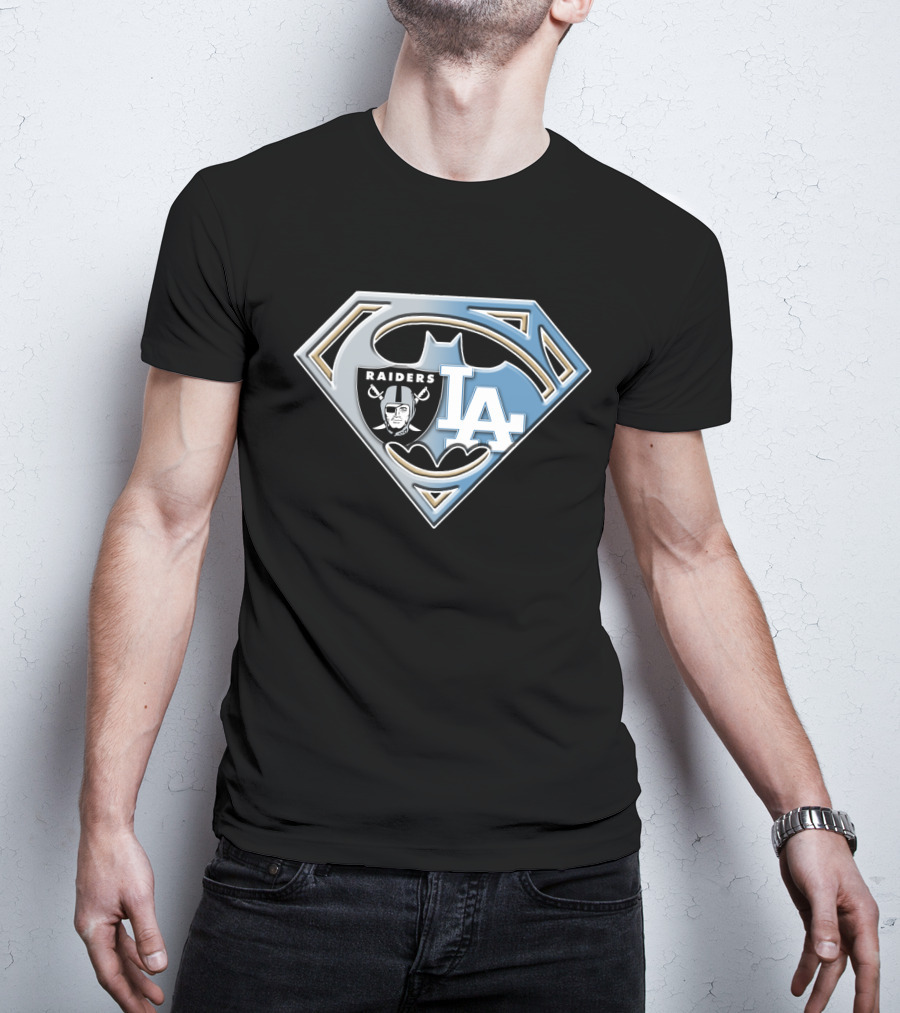 Superhero Raiders La Batman Logo Fusion Bat 095 T-Shirt