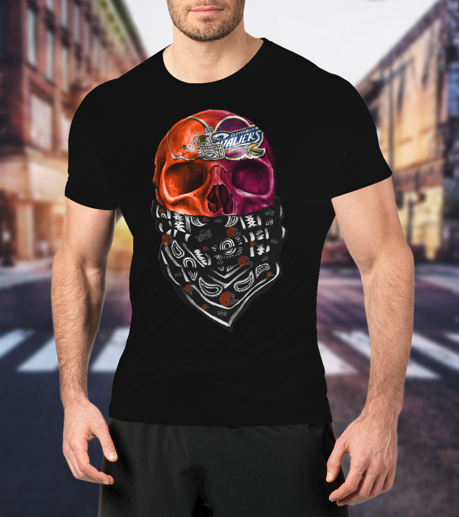 Cleveland Ballers Skull Bandana T-Shirt