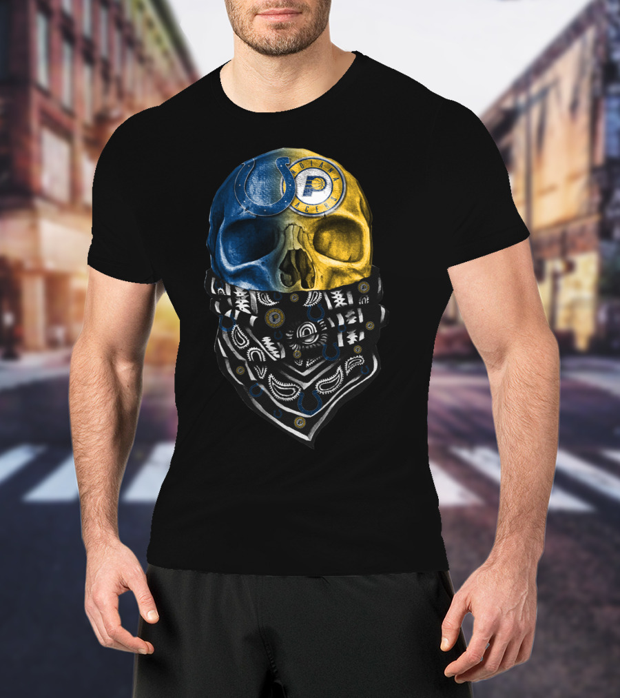 Colts Police Skull Bandana T-Shirt