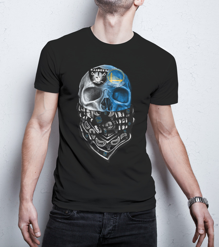 Raiders And Warriors Skull Bandana T-Shirt