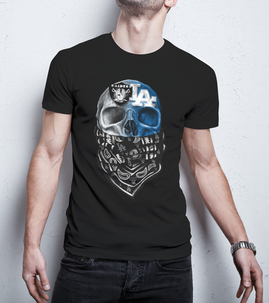 Raider La Bandana Skull T-Shirt